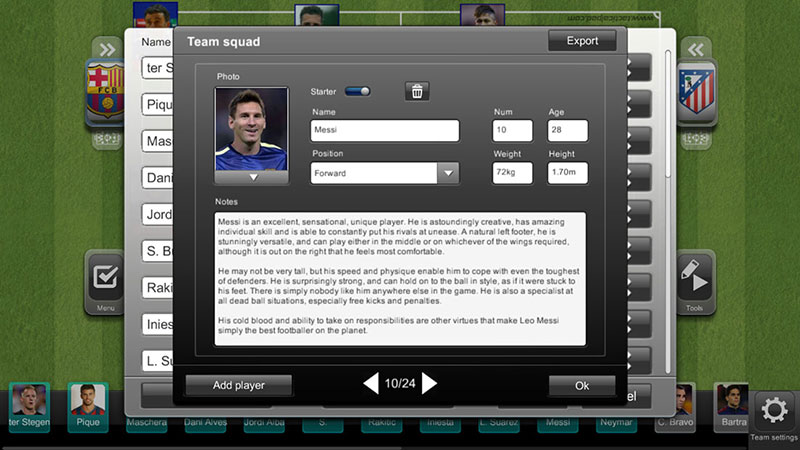 Tactics Manager Soccer Coaching Software - Create your own